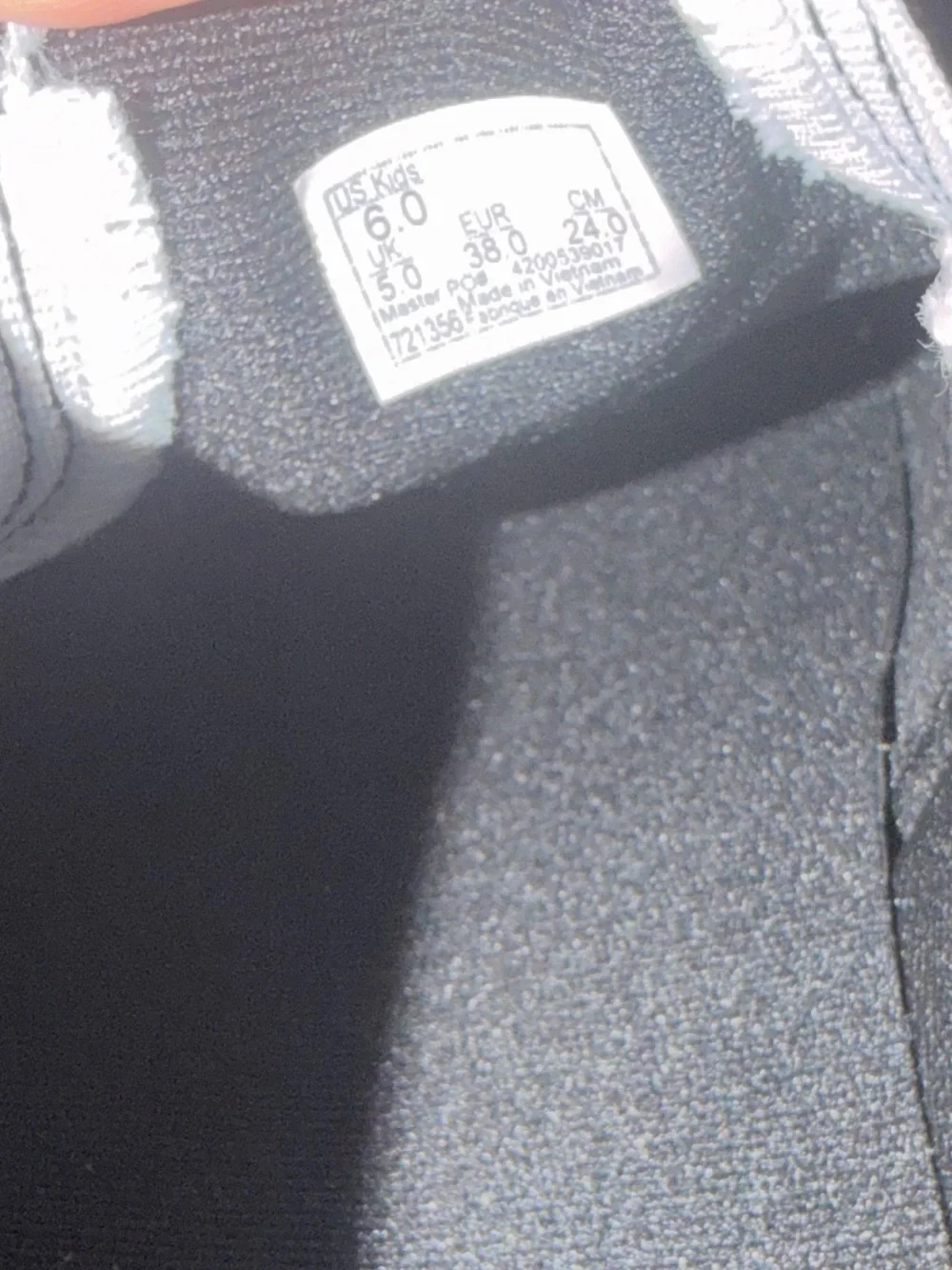 *new* Vans Kids' Asher Slip On Black Shimmer Sneaker
